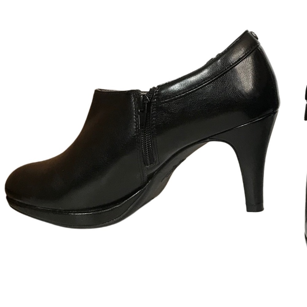 Life stride women's ankle booties black sz 8 soft system leather Slip on Comfort - Picture 13 of 13